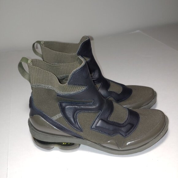 Nike Rare Vapormax High Top Sock Booties Sneakers Size 7.5 Khaki Green - Picture 1 of 9